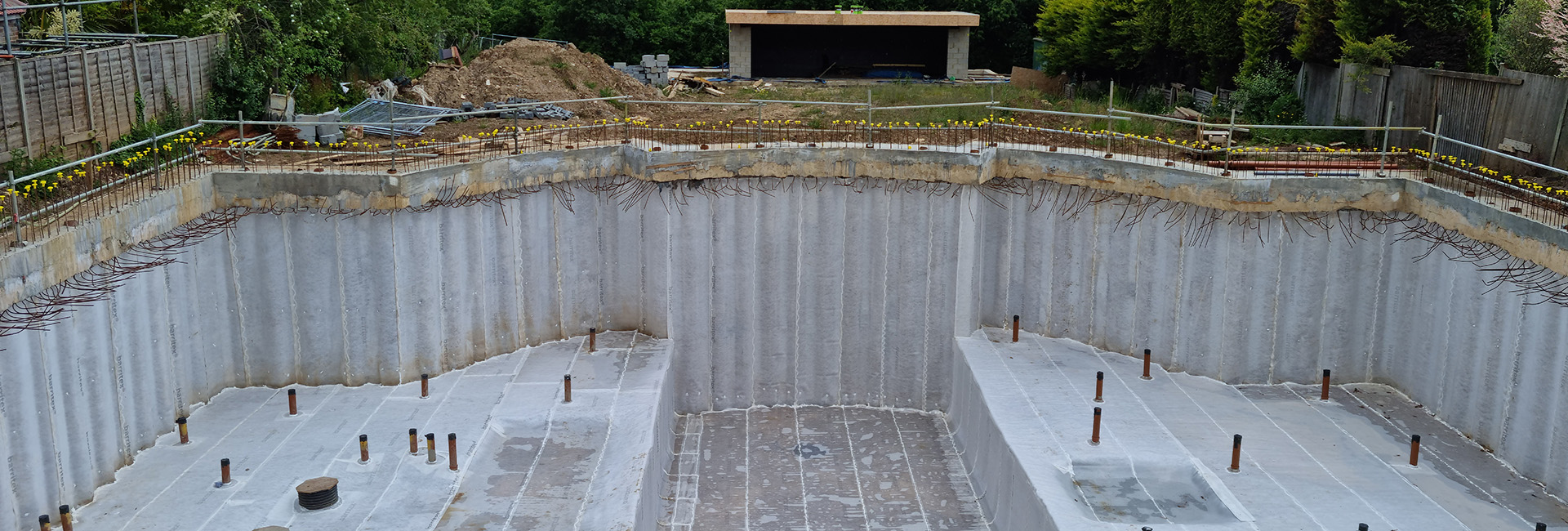 waterproofing basement design and installation for a prestigious new-build residential property